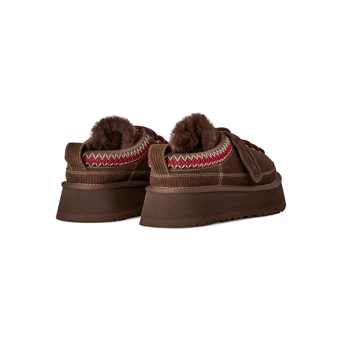 UGG Heritage Lace-Up in Burnt Cedar, women's rear view