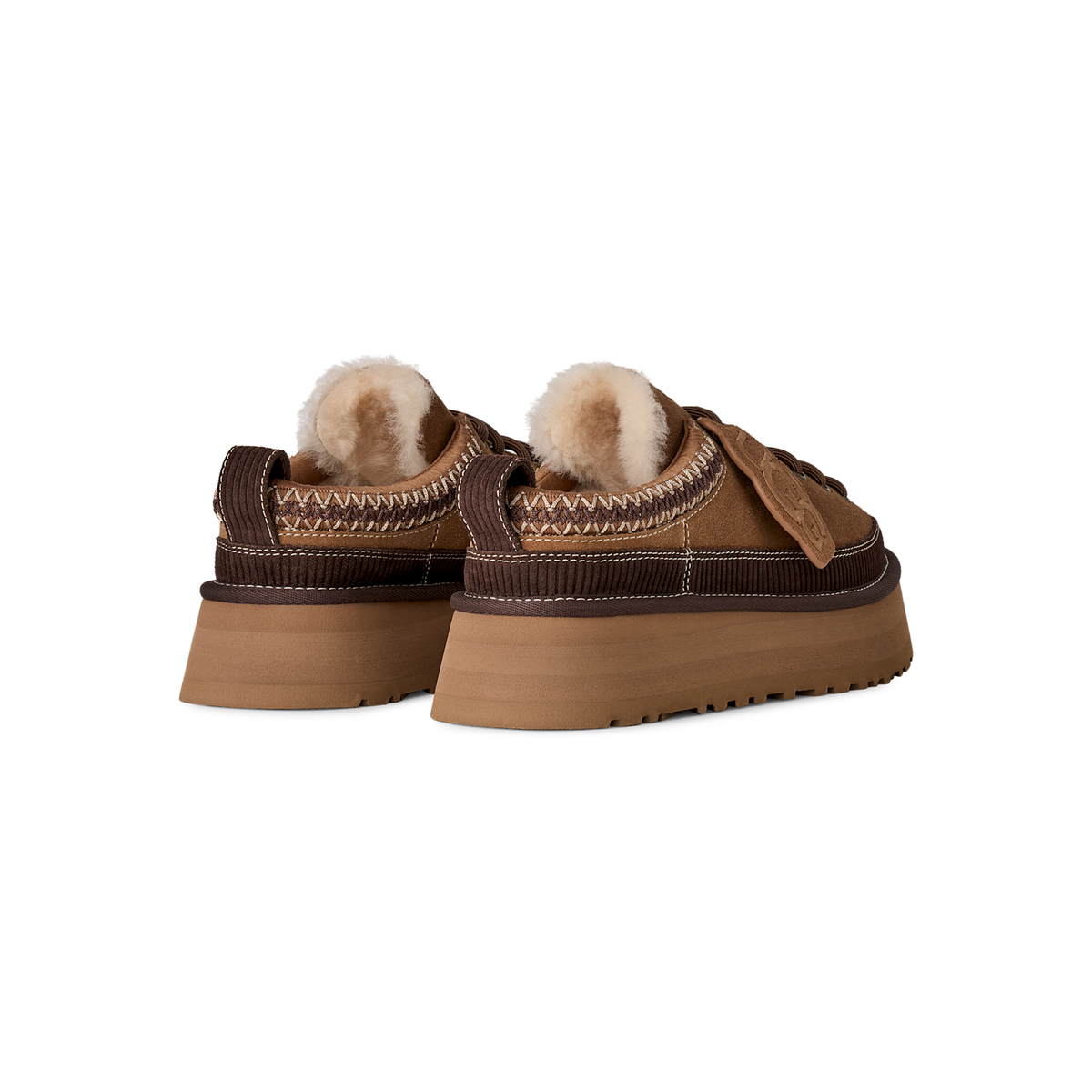 UGG Heritage Lace-Up in Chestnut, women's rear view