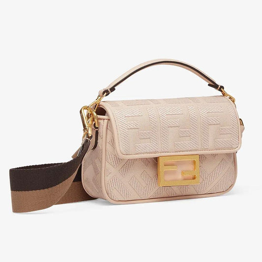 Fendi BAGUETTE Pink FF Canvas Bag product photo – Pods & Beats