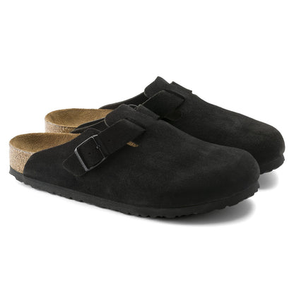 Birkenstock Boston Soft Footbed Black — pair view