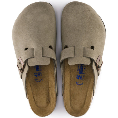 Birkenstock Boston Soft Footbed Taupe — top view