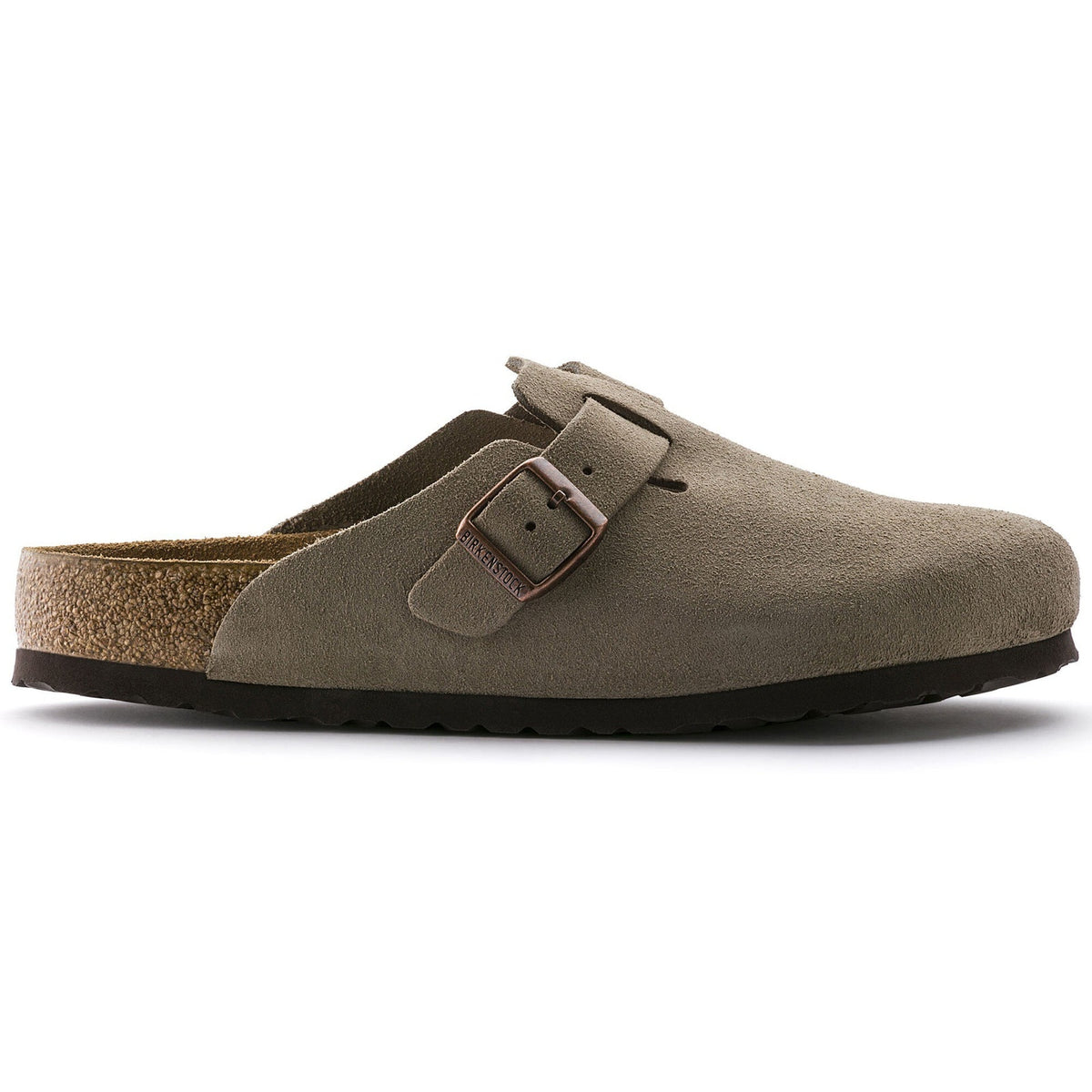 Birkenstock Boston Soft Footbed Taupe — side view