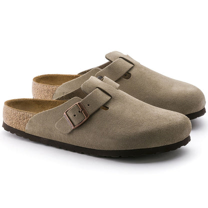 Birkenstock Boston Soft Footbed Taupe — pair view