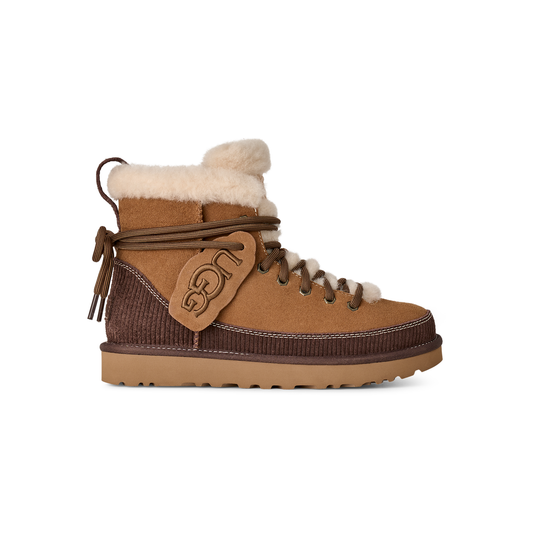 UGG Classic Heritage Lace-Up Boot in Chestnut, women's side profile