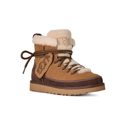 UGG Classic Heritage Lace-Up Boot in Chestnut, women's front angle