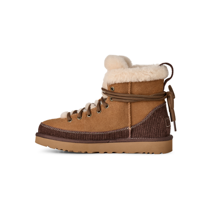 UGG Classic Heritage Lace-Up Boot in Chestnut, women's opposite side