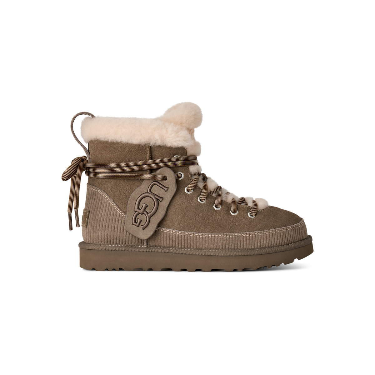 UGG Classic Heritage Lace-Up Boot in Dried Oregano, women's side profile