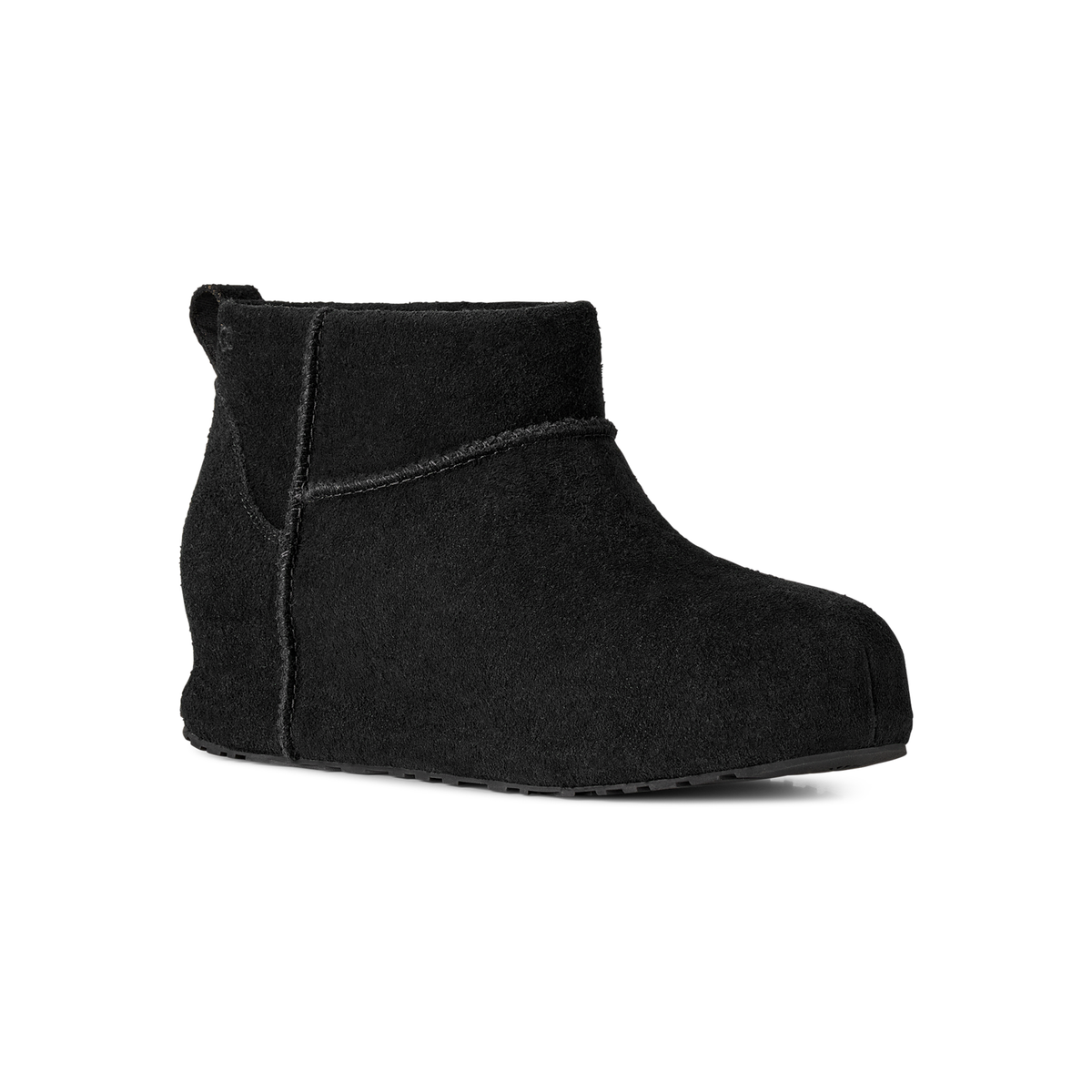 UGG Classic Mini Enwrap Boot in Black, women's front angle