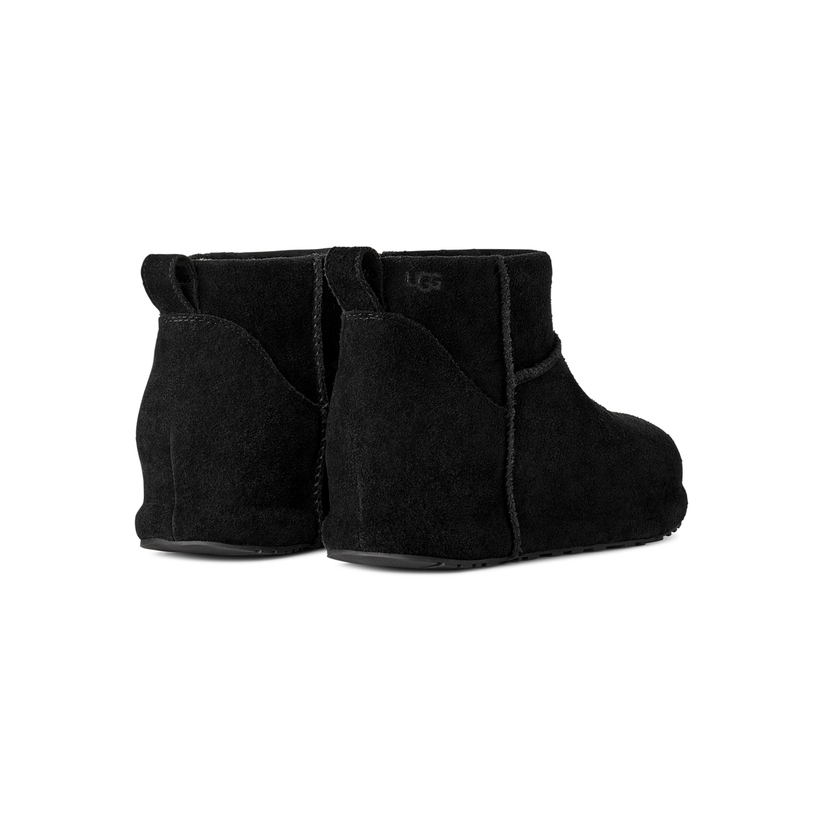 UGG Classic Mini Enwrap Boot in Black, women's rear view
