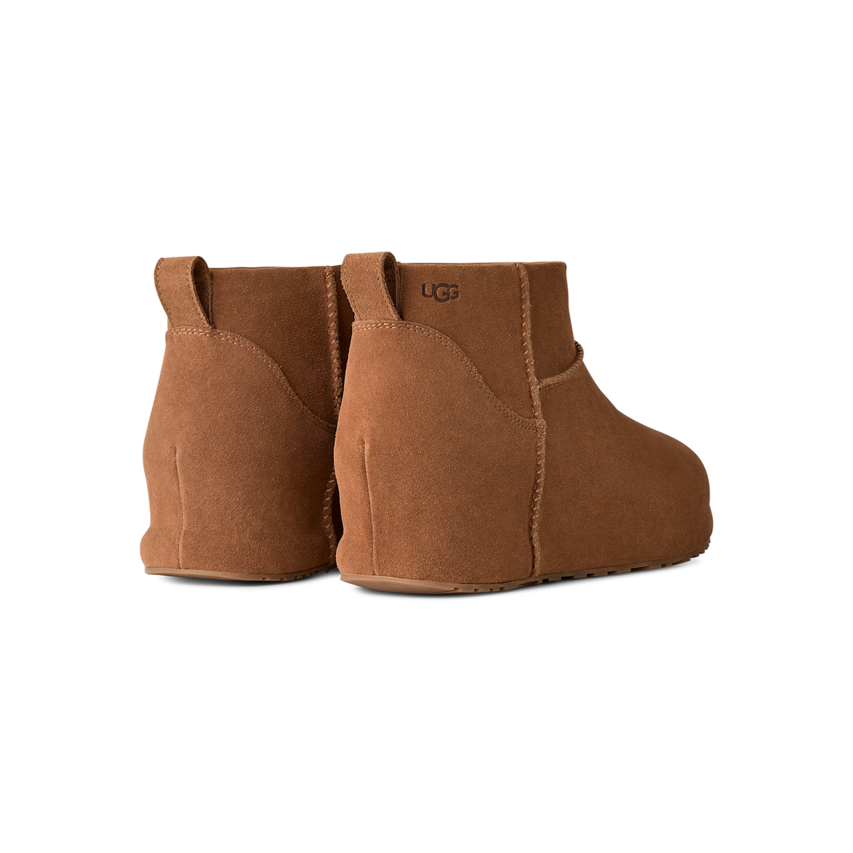 UGG Classic Mini Enwrap Boot in Chestnut, women's rear view