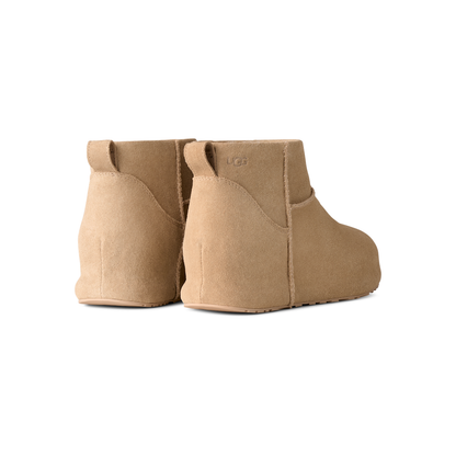 UGG Classic Mini Enwrap Boot in Mustard Seed, women's rear view