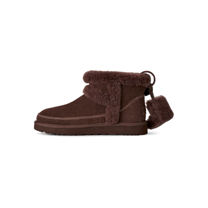 UGG Classic Mini Heritage Boot in Burnt Cedar, women's opposite side