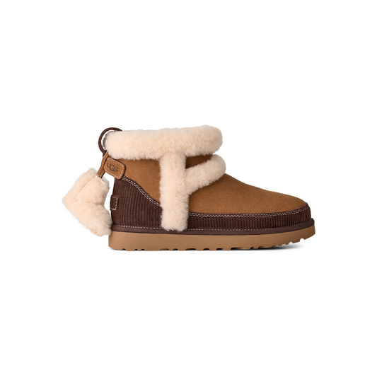 UGG Classic Mini Heritage Boot in Chestnut, women's side profile
