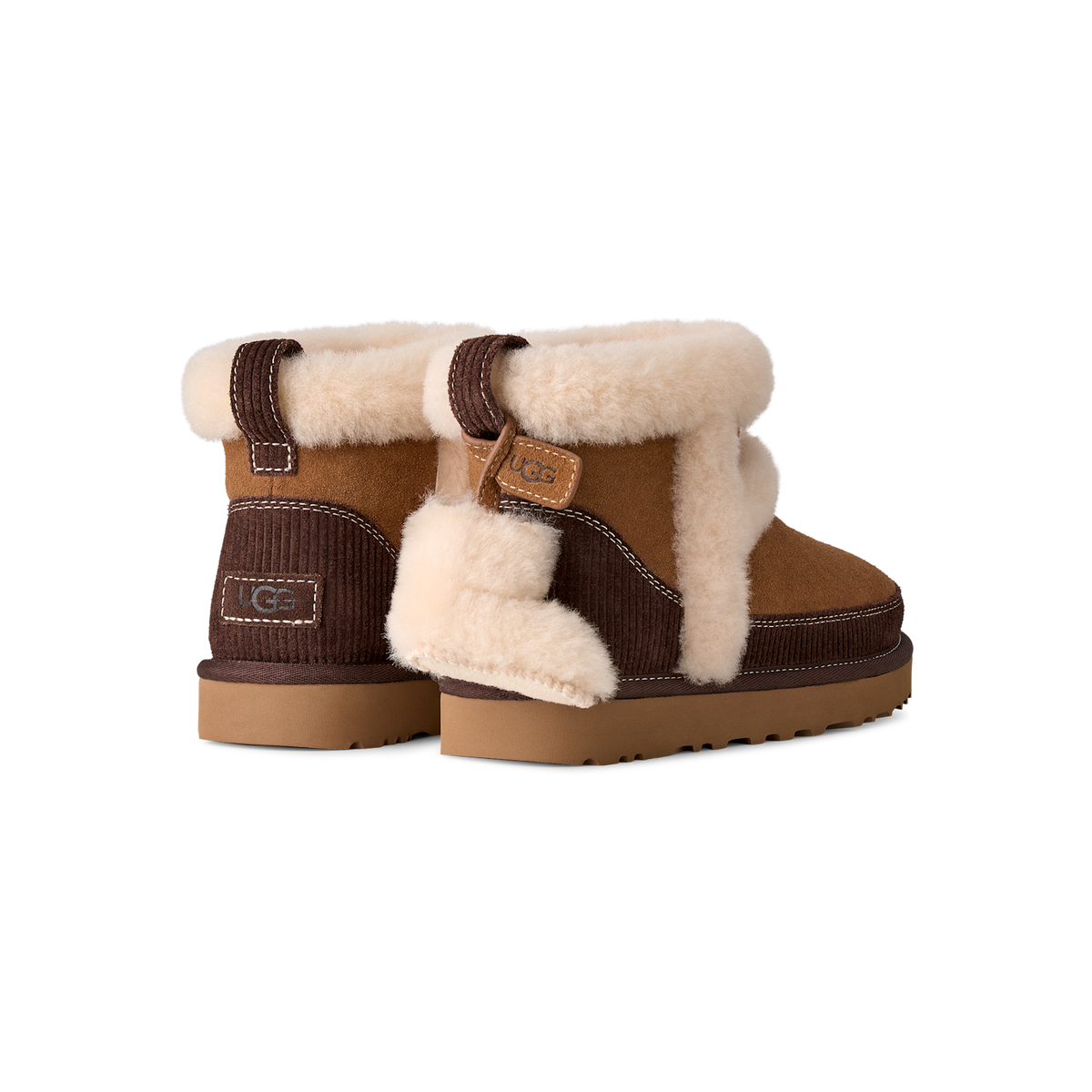 UGG Classic Mini Heritage Boot in Chestnut, women's rear view
