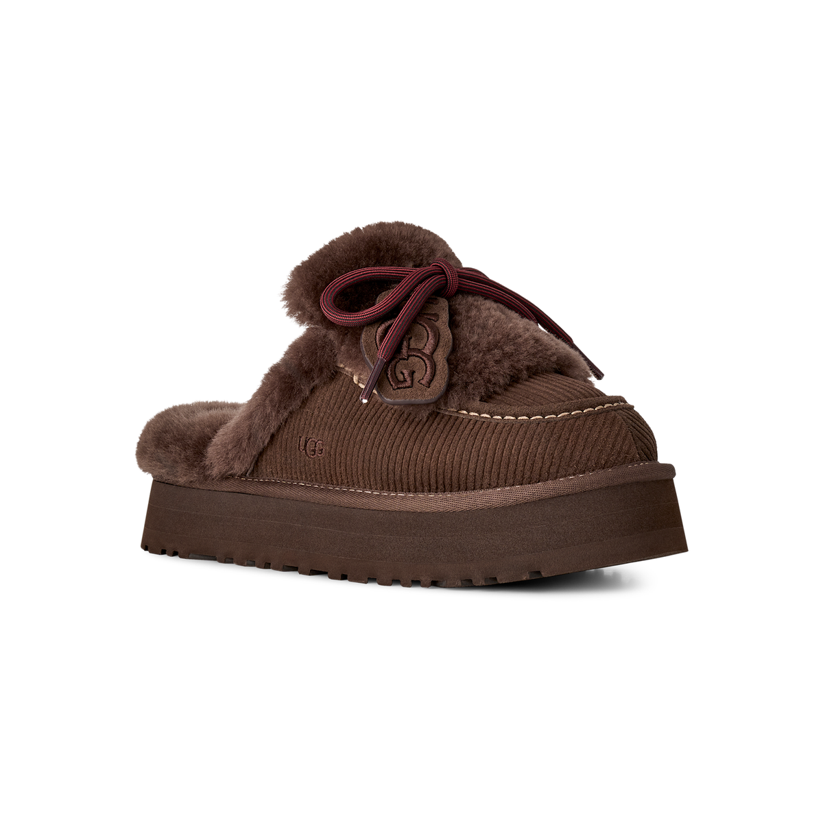 UGG Disquette Heritage in Burnt Cedar, women's front angle