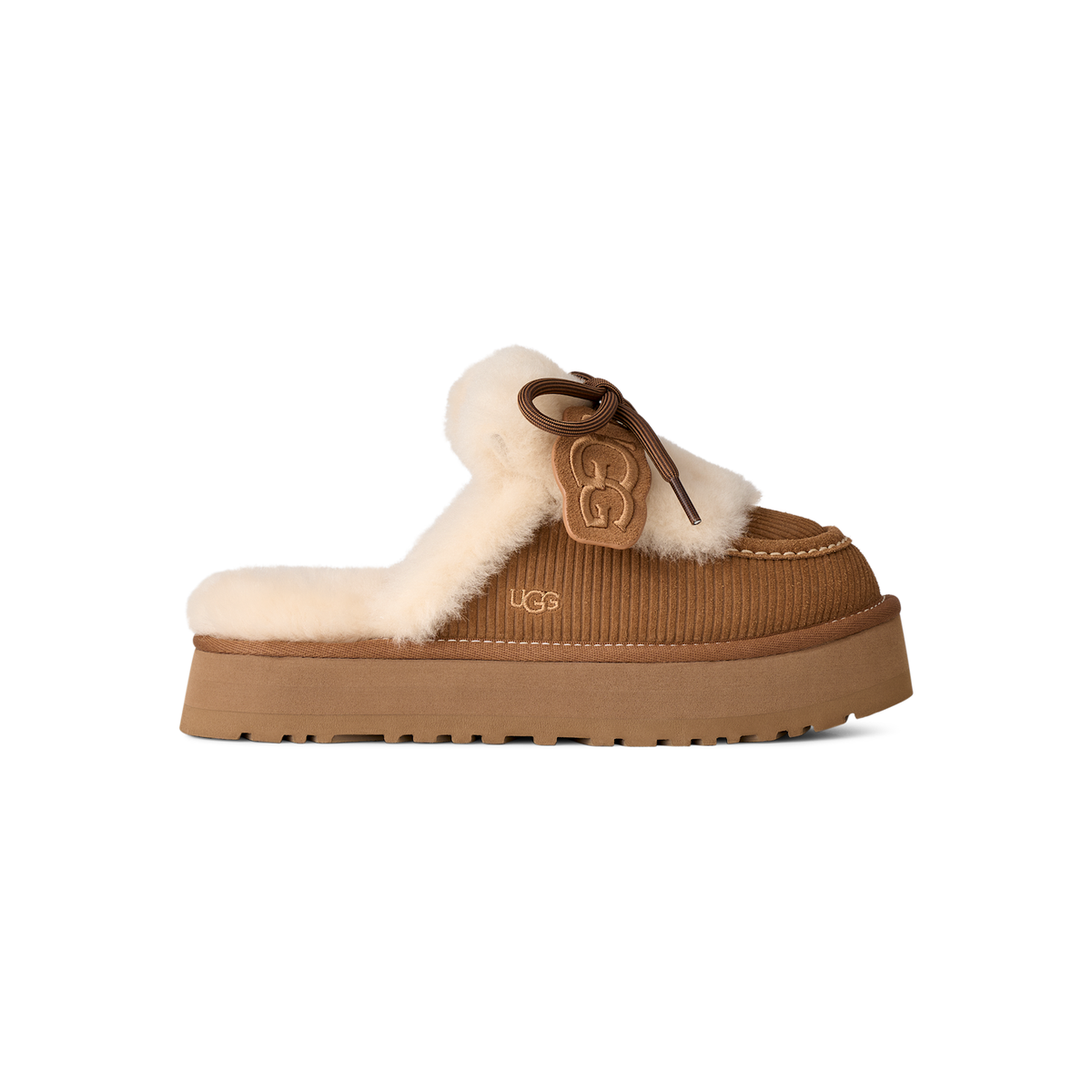 UGG Disquette Heritage in Chestnut, women's side profile