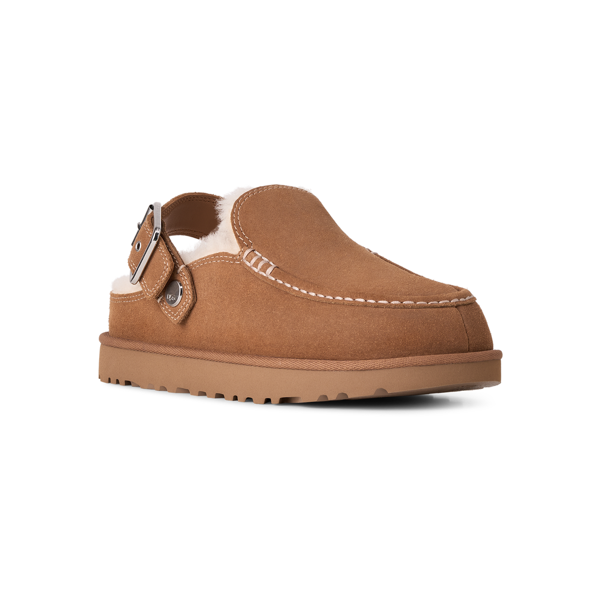 UGG Goldenstar Evelina Clog in Chestnut, women's front angle