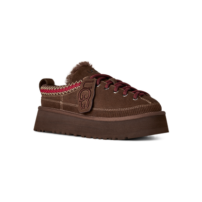 UGG Heritage Lace-Up in Burnt Cedar, women's front angle
