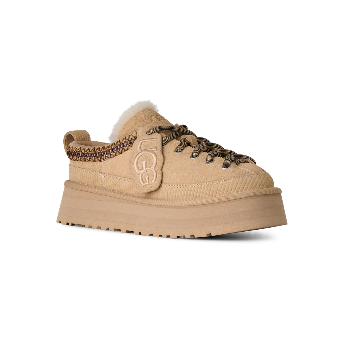 UGG Heritage Lace-Up in Sand Castle, women's front angle